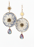 Azure Hibiscus Star Earrings