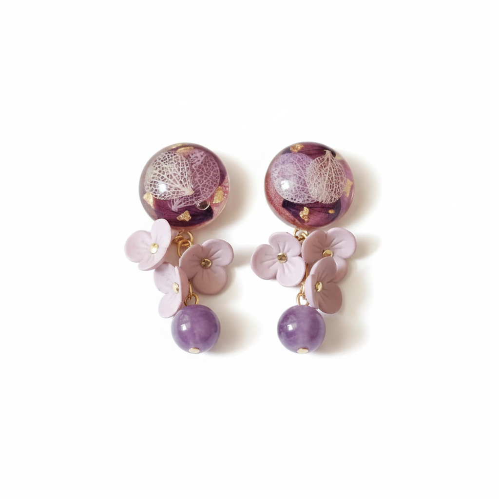 Amethyst Bloom Earrings