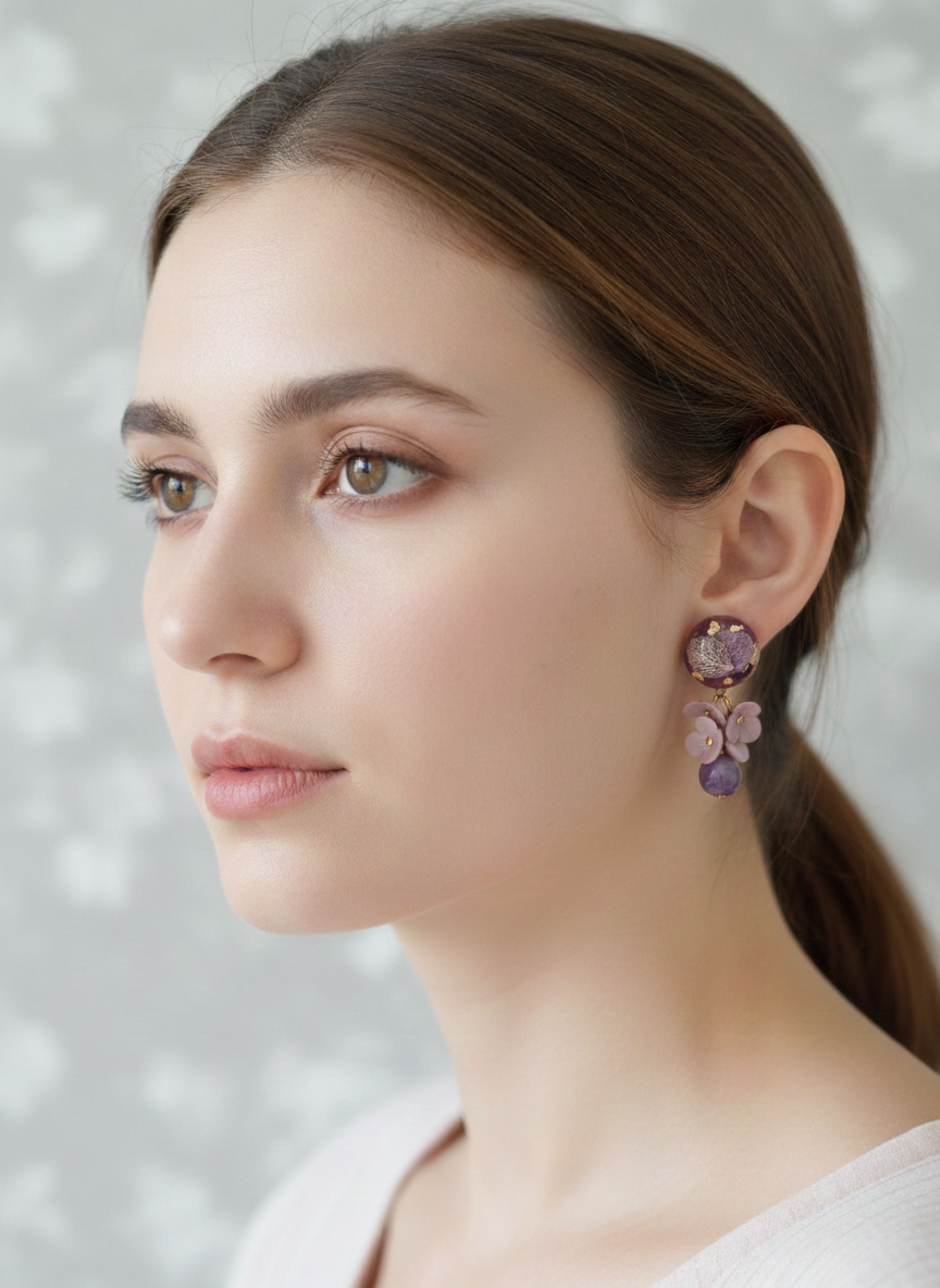 Amethyst Bloom Earrings
