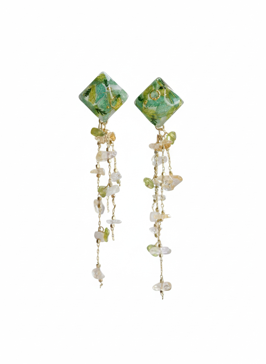 Forest Hydrangea Earrings