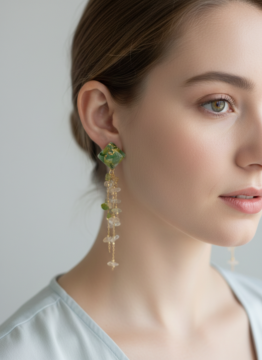 Forest Hydrangea Earrings