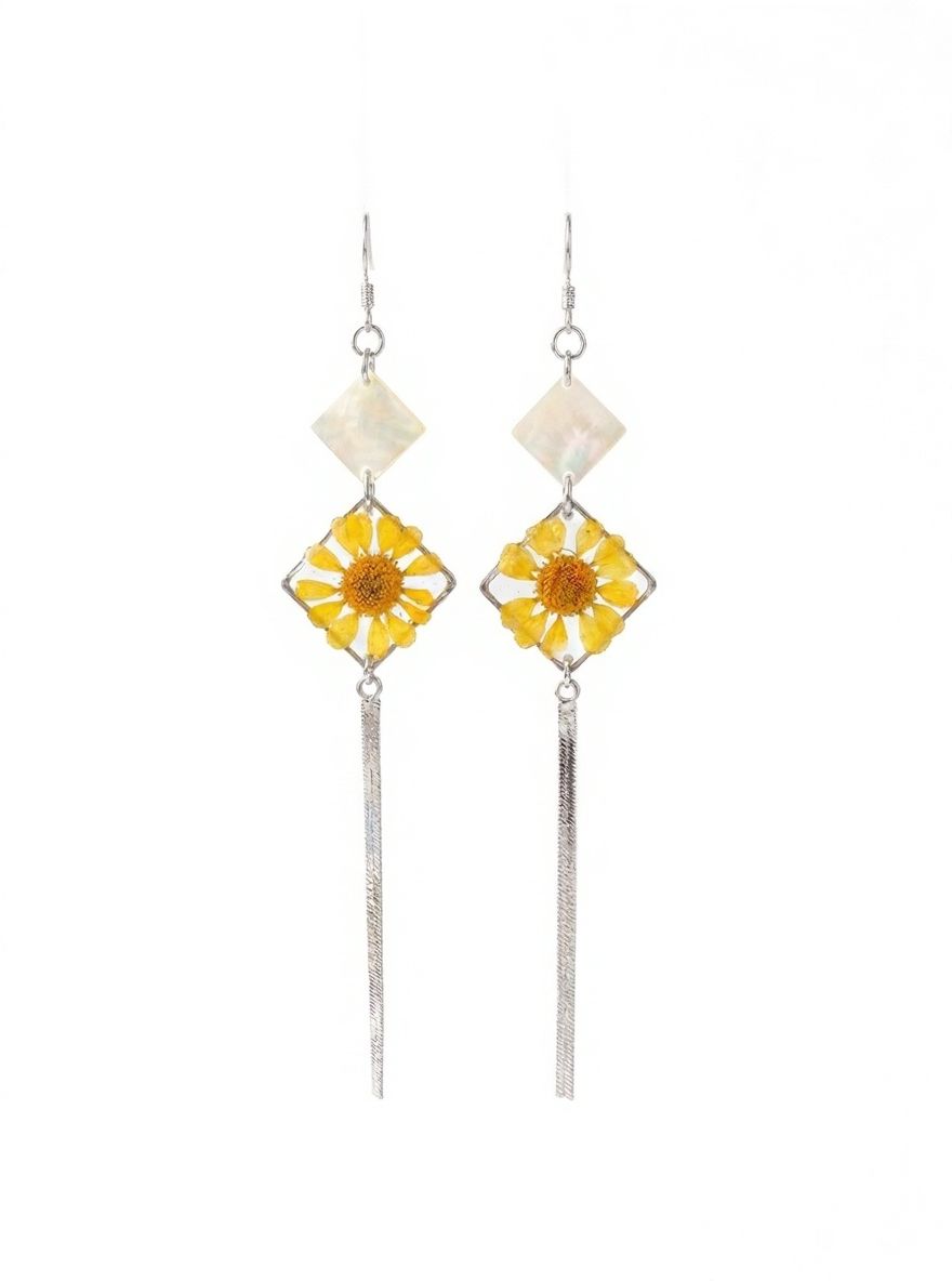 The Daisy Poem Earrings (Solar Plexus Chakra)