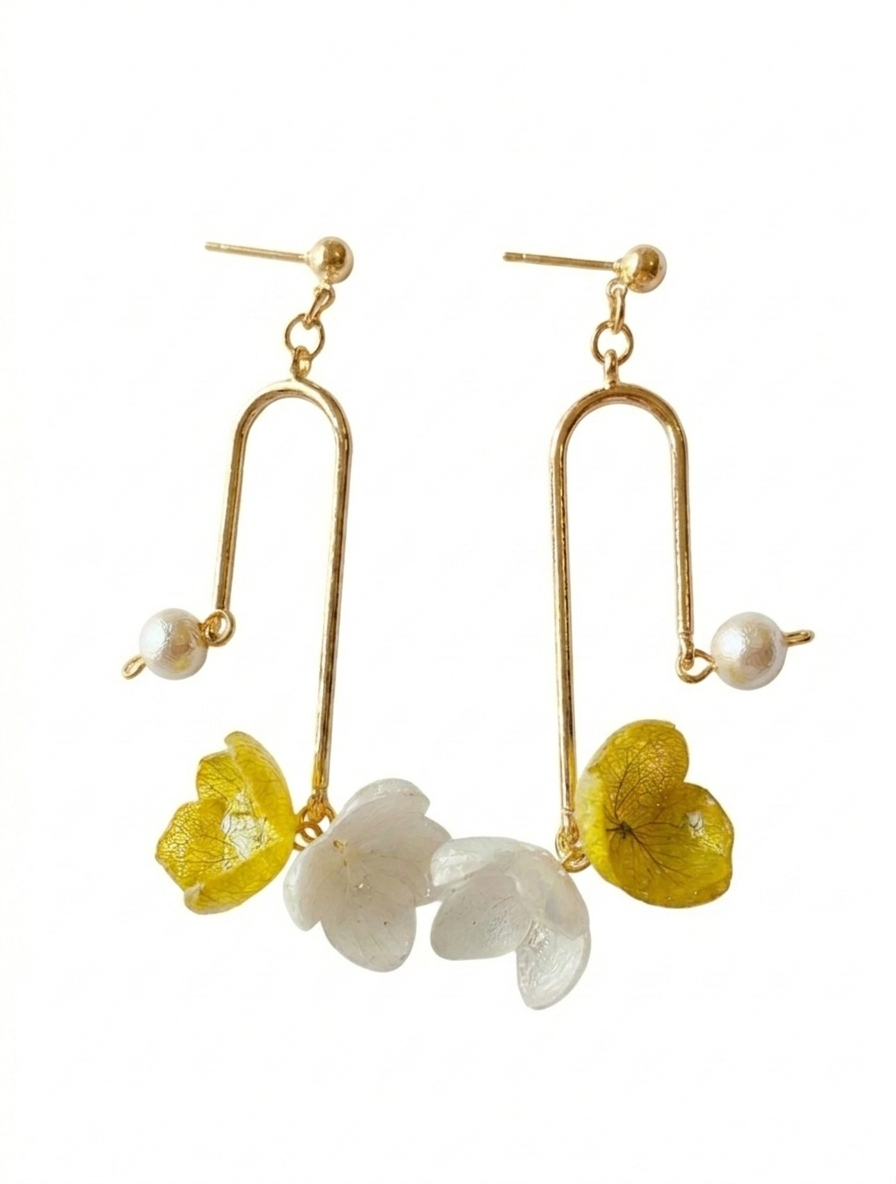 The Floral Arc Earrings (Solar Plexus Chakra)