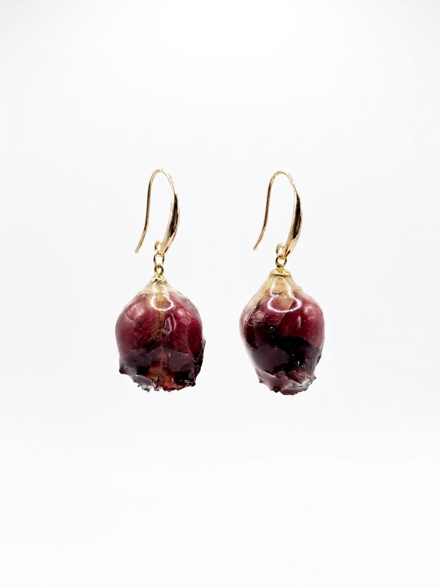 The Floral Shadow Earrings (Root Chakra)