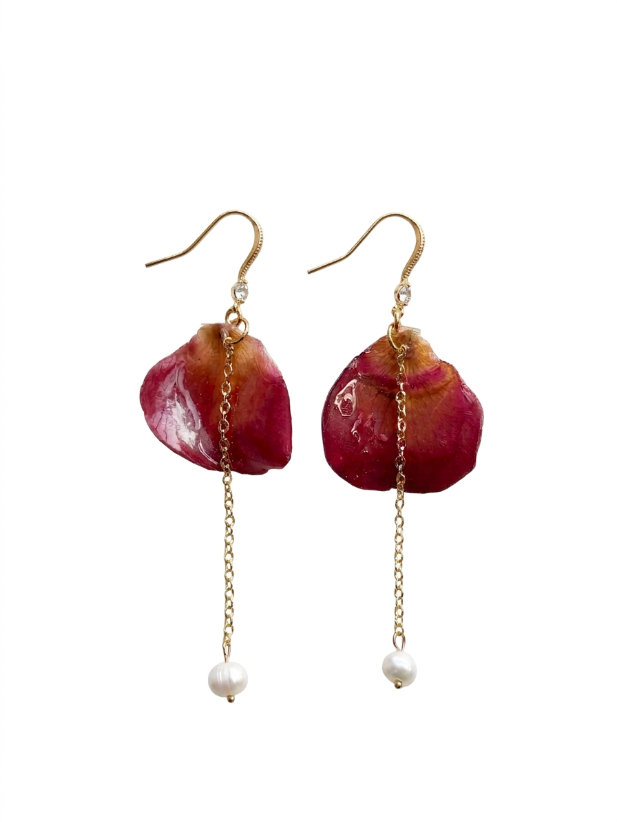 Serene Floral Whispers Earrings (Root Chakra)