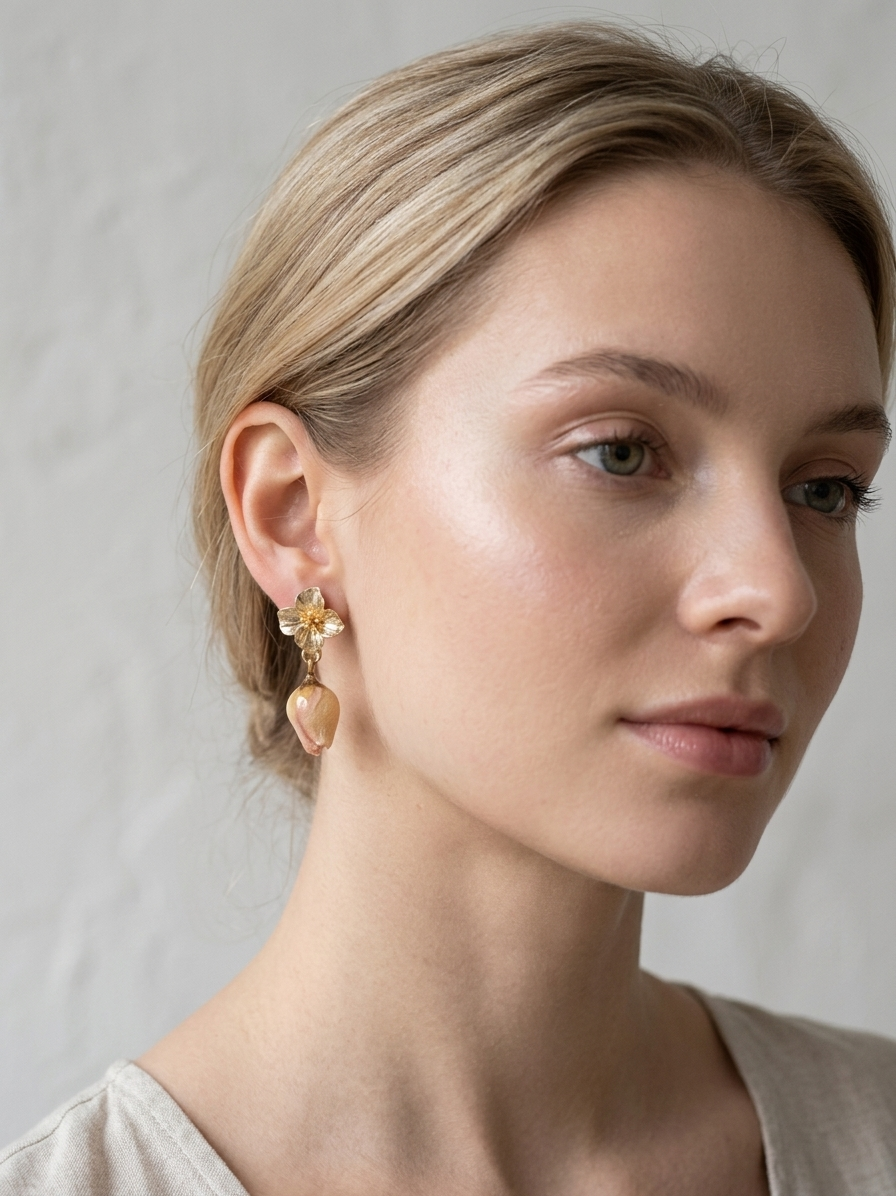 Awakened Bloom Earrings (Solar Plexus Chakra)