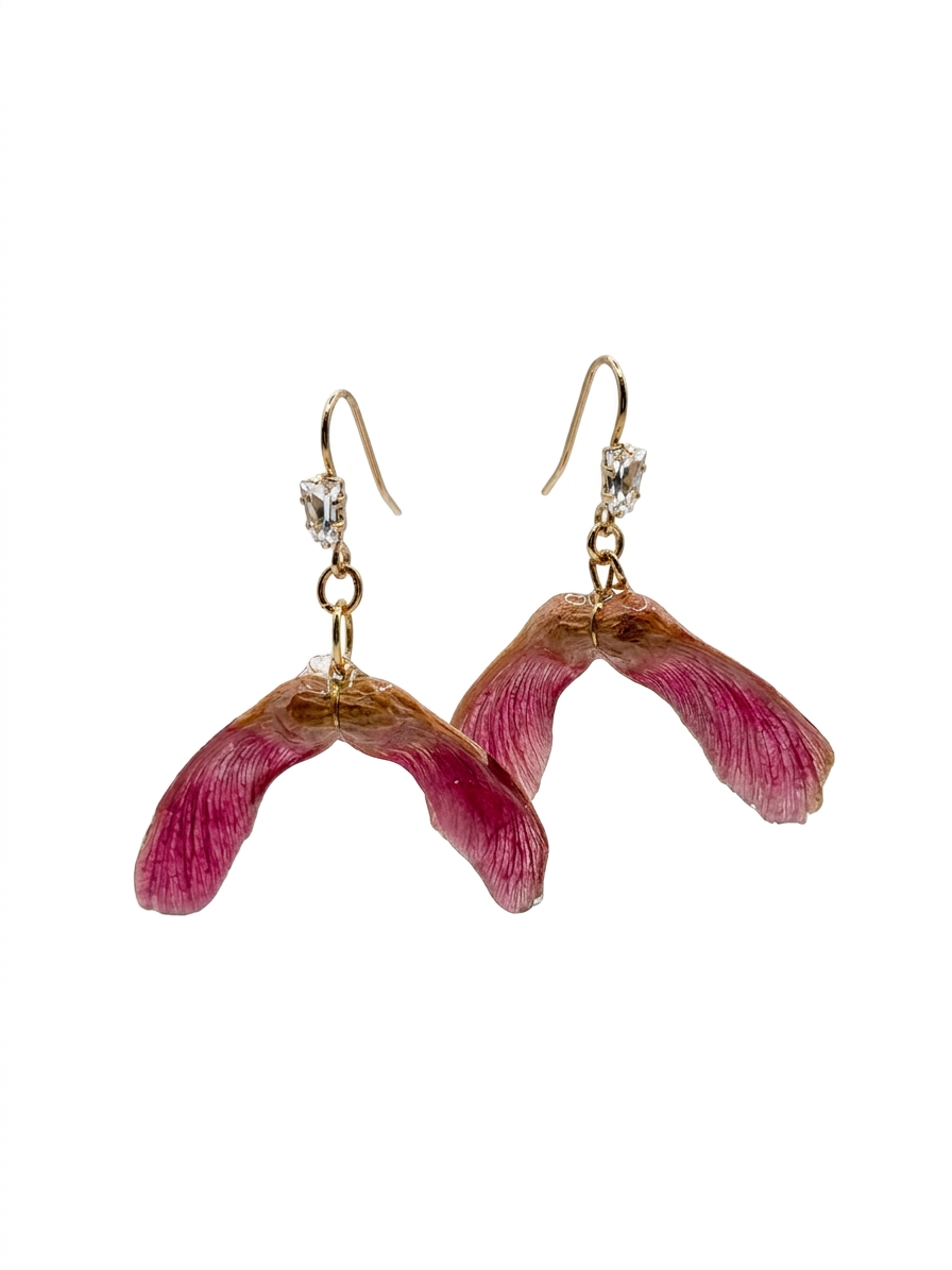 Etheric Wings Earrings (Heart Chakra)