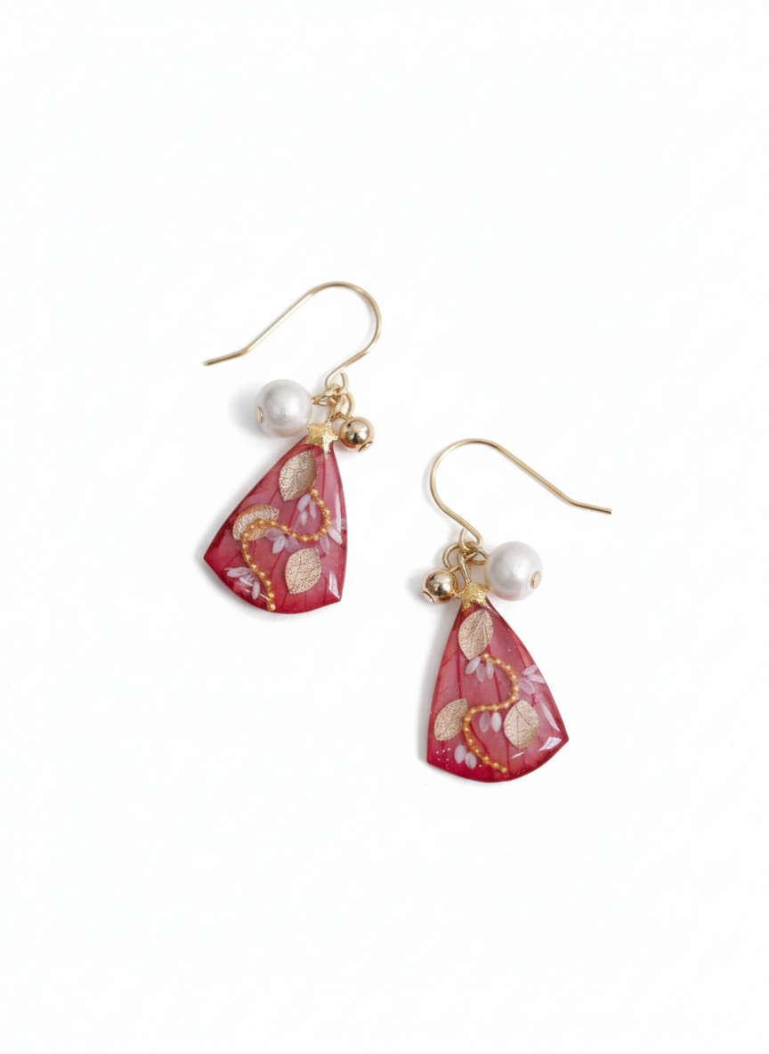 Crimson Whisper Earrings
