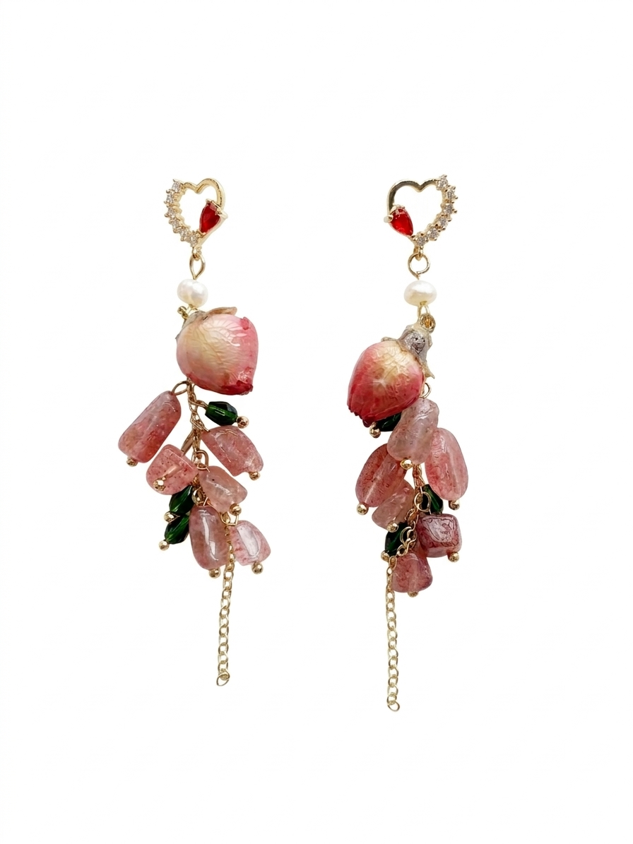 Botanical Muse Earrings (Heart Chakra)