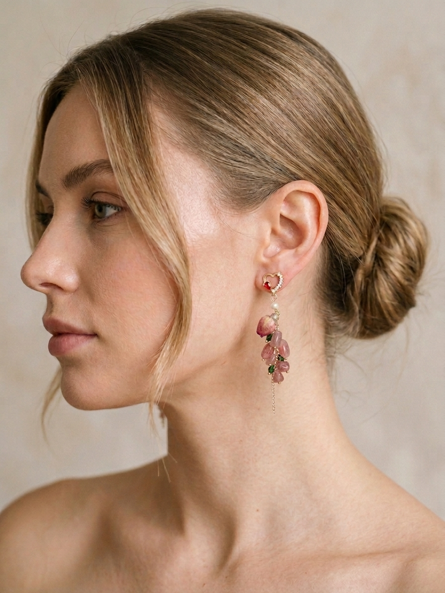 Botanical Muse Earrings (Heart Chakra)